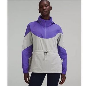 Lululemon Evergreen Anorak Jacket Charged Indigo / Seal Grey